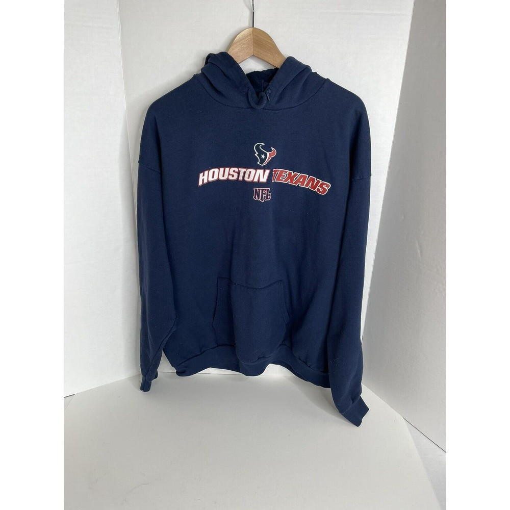 Houston Texans Hoodie Sweatshirt, NFL, Large, Blue, Long Sleeve